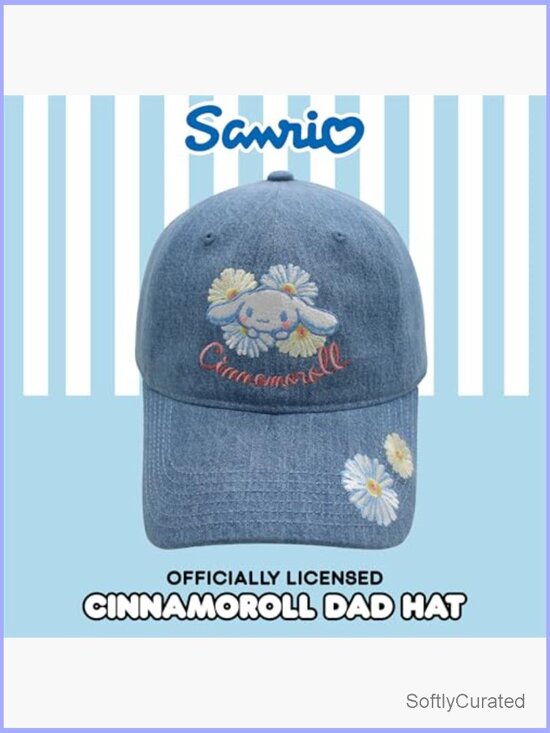 Cinnamoroll Dad Hat, Cotton Baseball Cap, Curved Brim, Adjustable main image 6